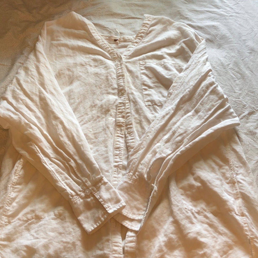 Anthropologie Cream Tunic